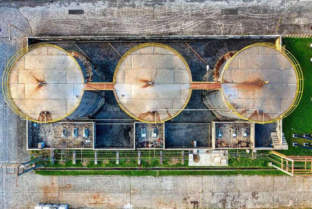 Fuel Storage Tank Repair Services on 3 Tanks View From Above