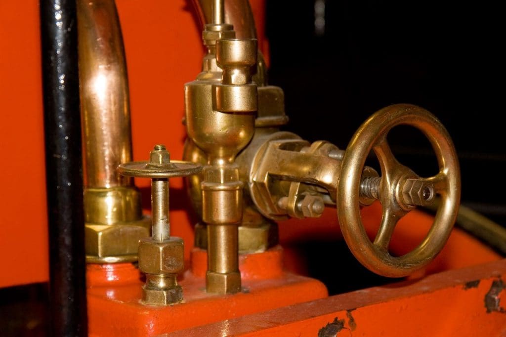Steam Leak Repair on Pipes With Wheel