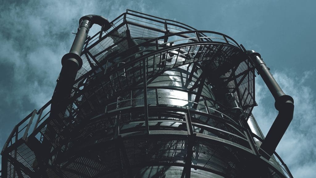 Gas Leak Emergency: Large Tank With an Emergency Gas Leak