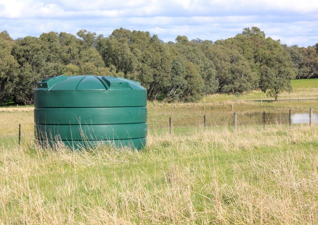 How to Repair Water Tank Demonstration on Green Water Storage Tank in Field