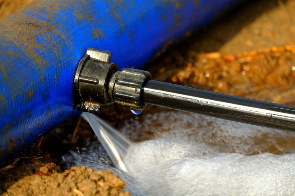 On-Line Leak in Pipe