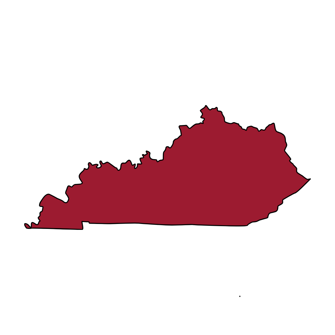 Kentucky service area map