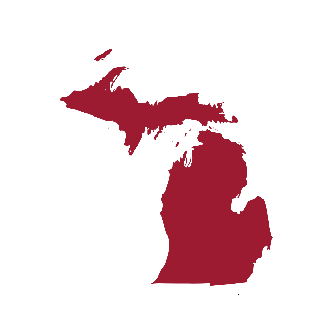 Michigan service area map