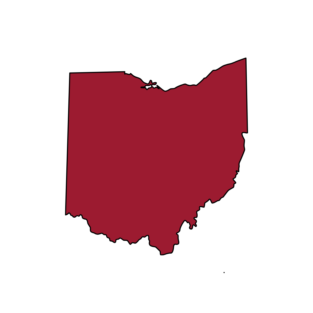 Ohio service area map
