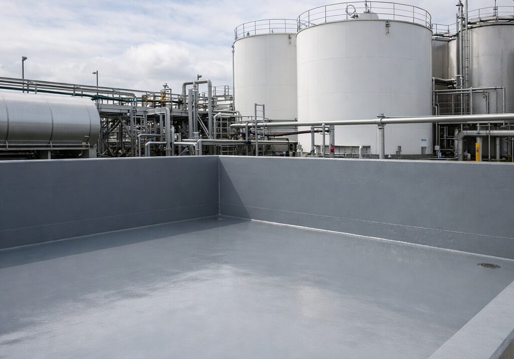 Secondary containment concrete repair