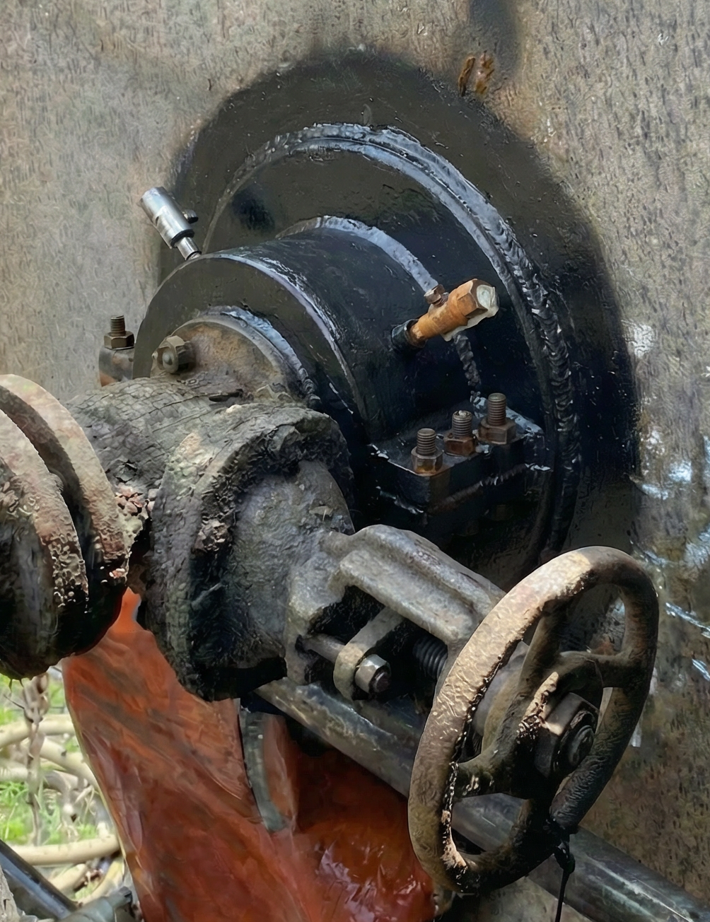Industrial surface after repair showing restored protection following rehabilitation